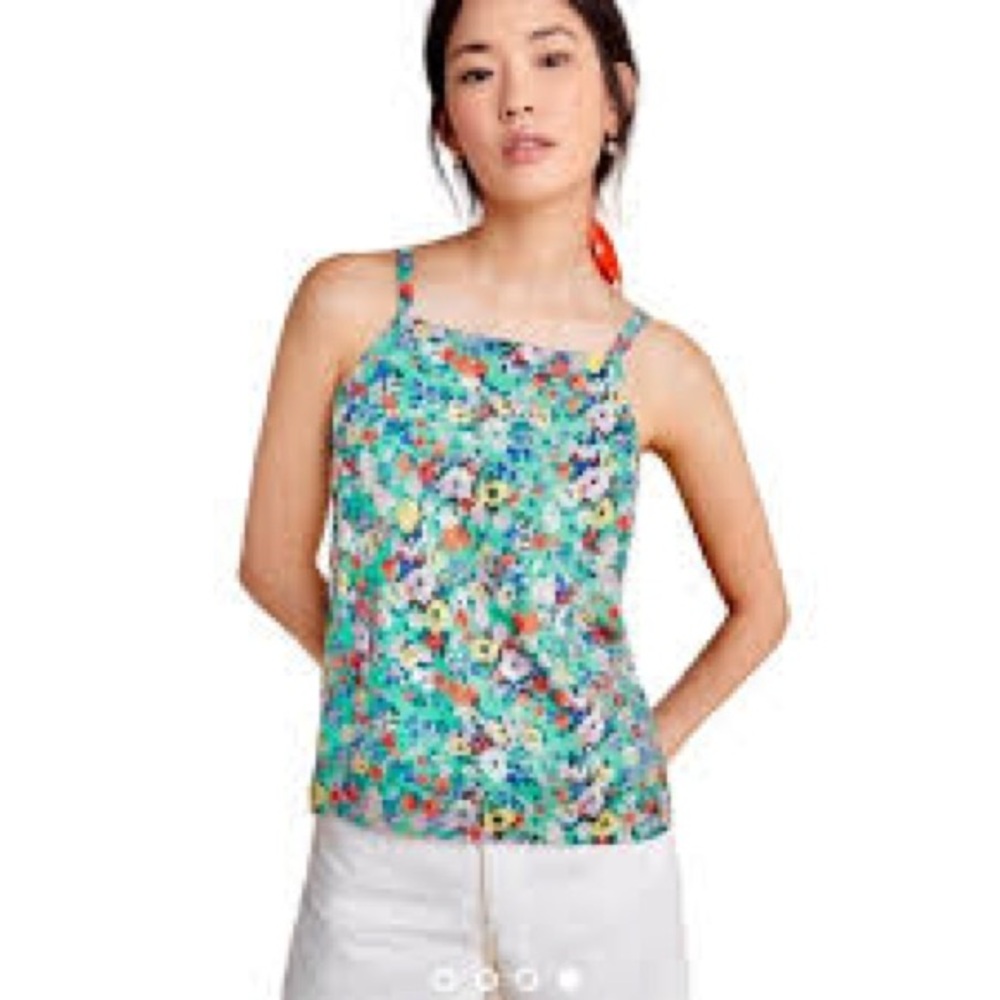 Anthro Maeve 8 Quinn Floral Textured Top
